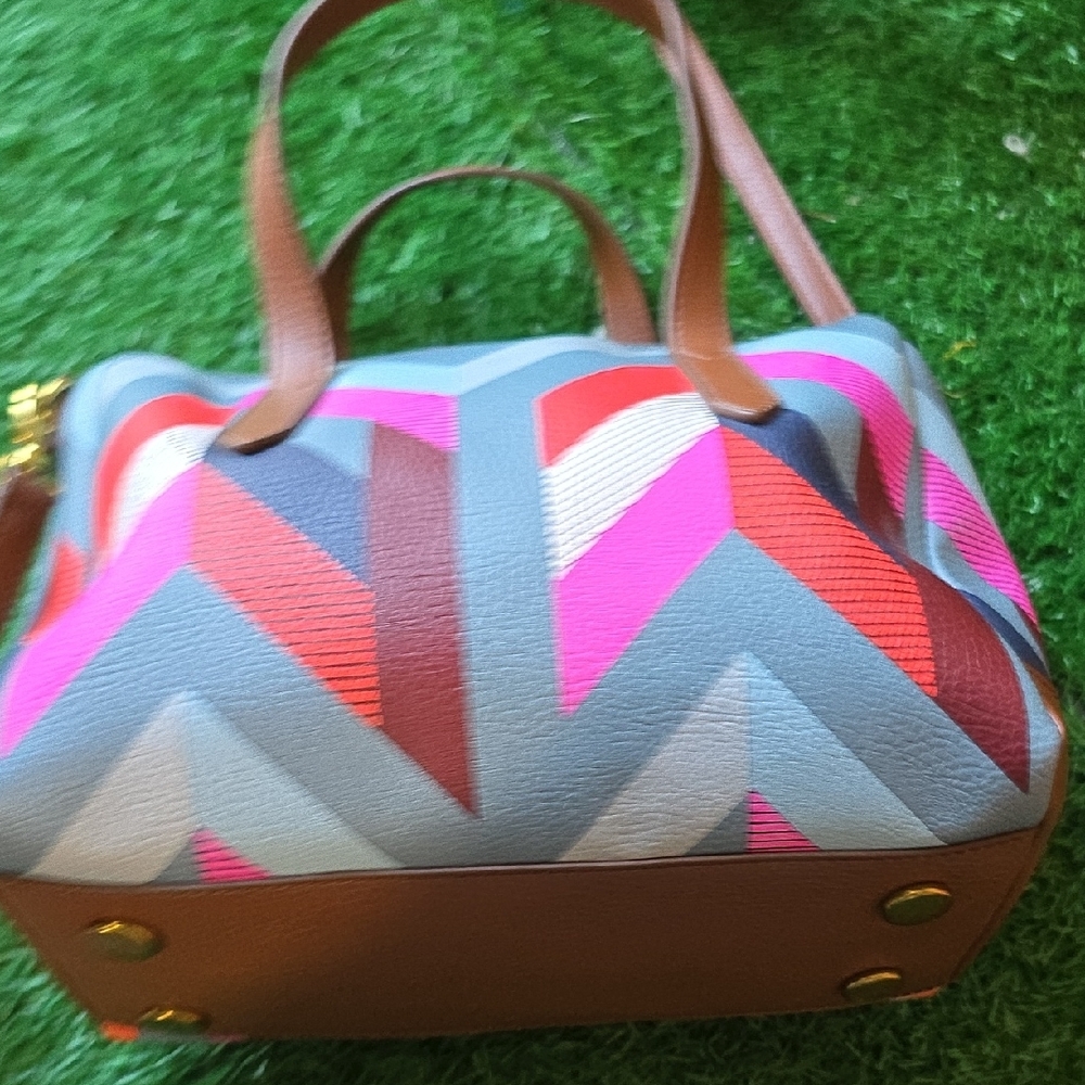 Fossil Women's Colorful Geometric Crossbody Bag - Picture 3 of 8